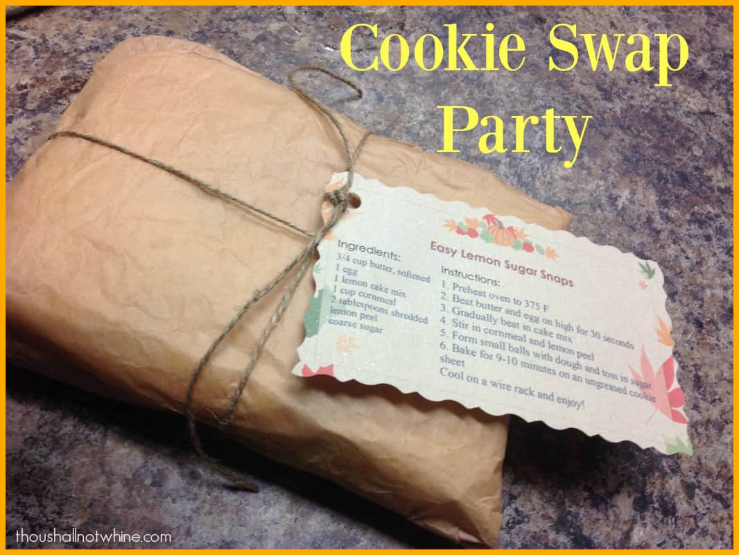 Cookie Swap Party thoushallnotwhine.com