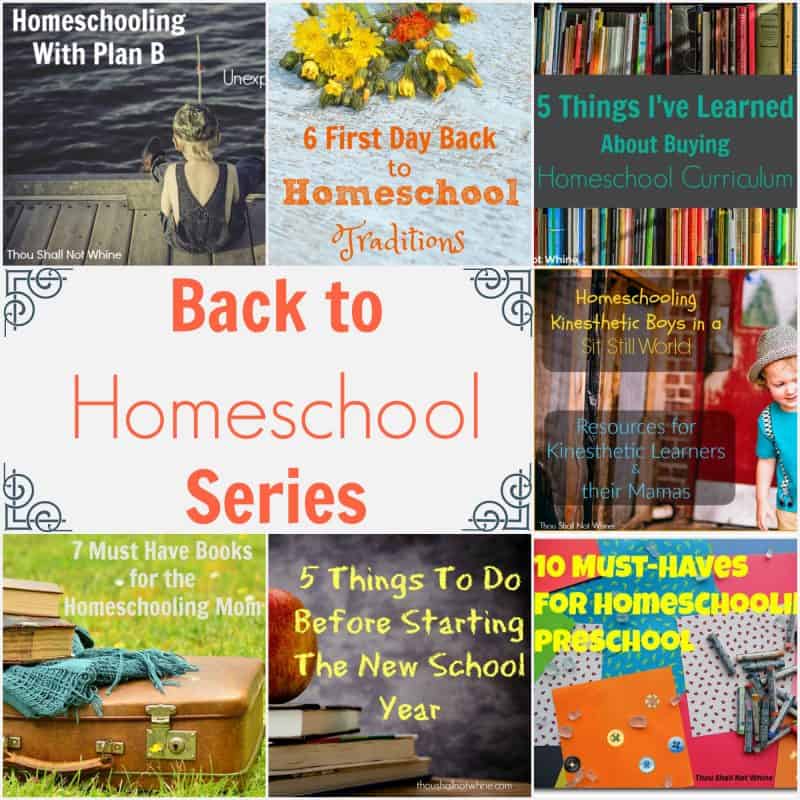Back to homeschool series