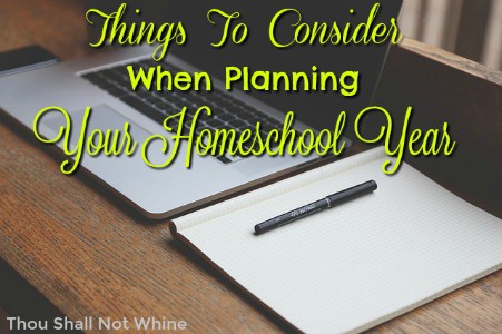 planning your homeschool year