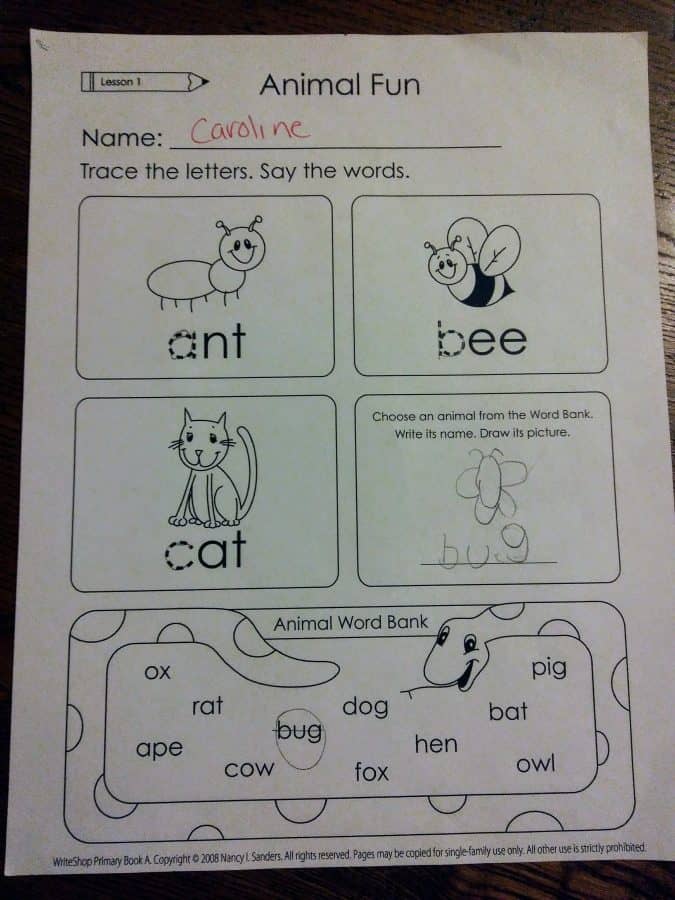 Teaching Children to Write with WriteShop Primary