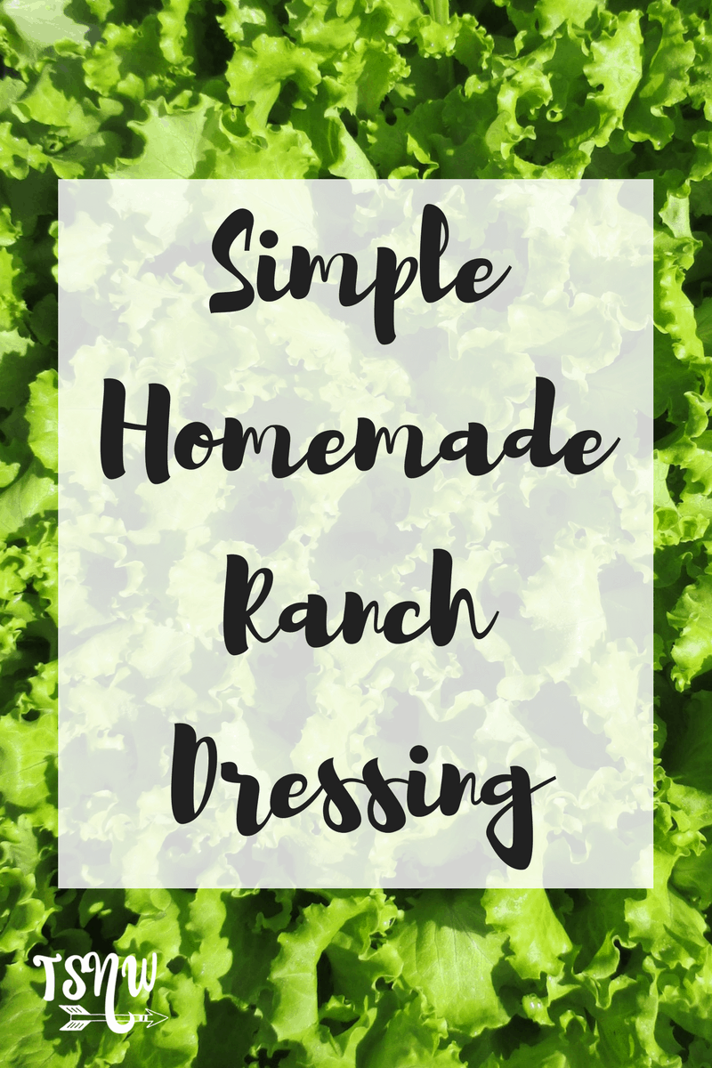 Simple Homemade Ranch Dressing
