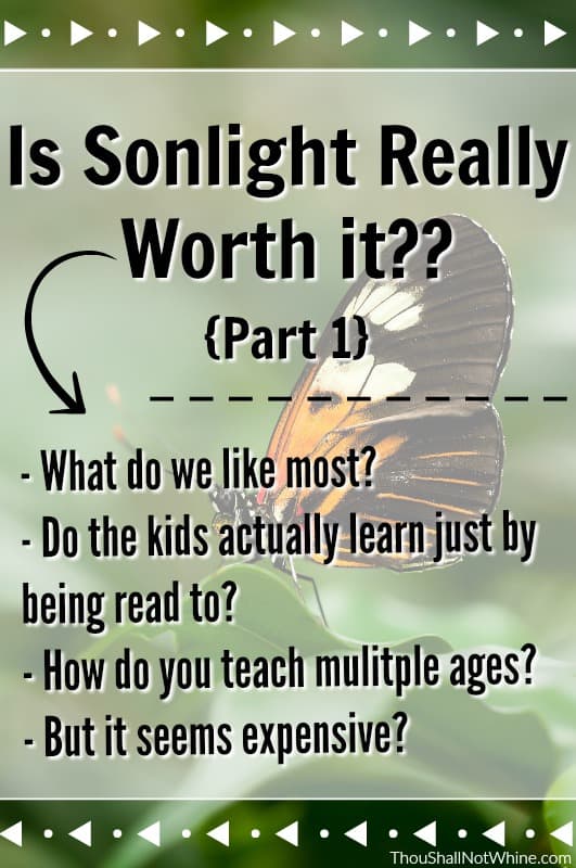 Is Sonlight Really Worth It ThouShallNotWhine.com Sonlight | Homeschool | Curriculum | Literature-Based