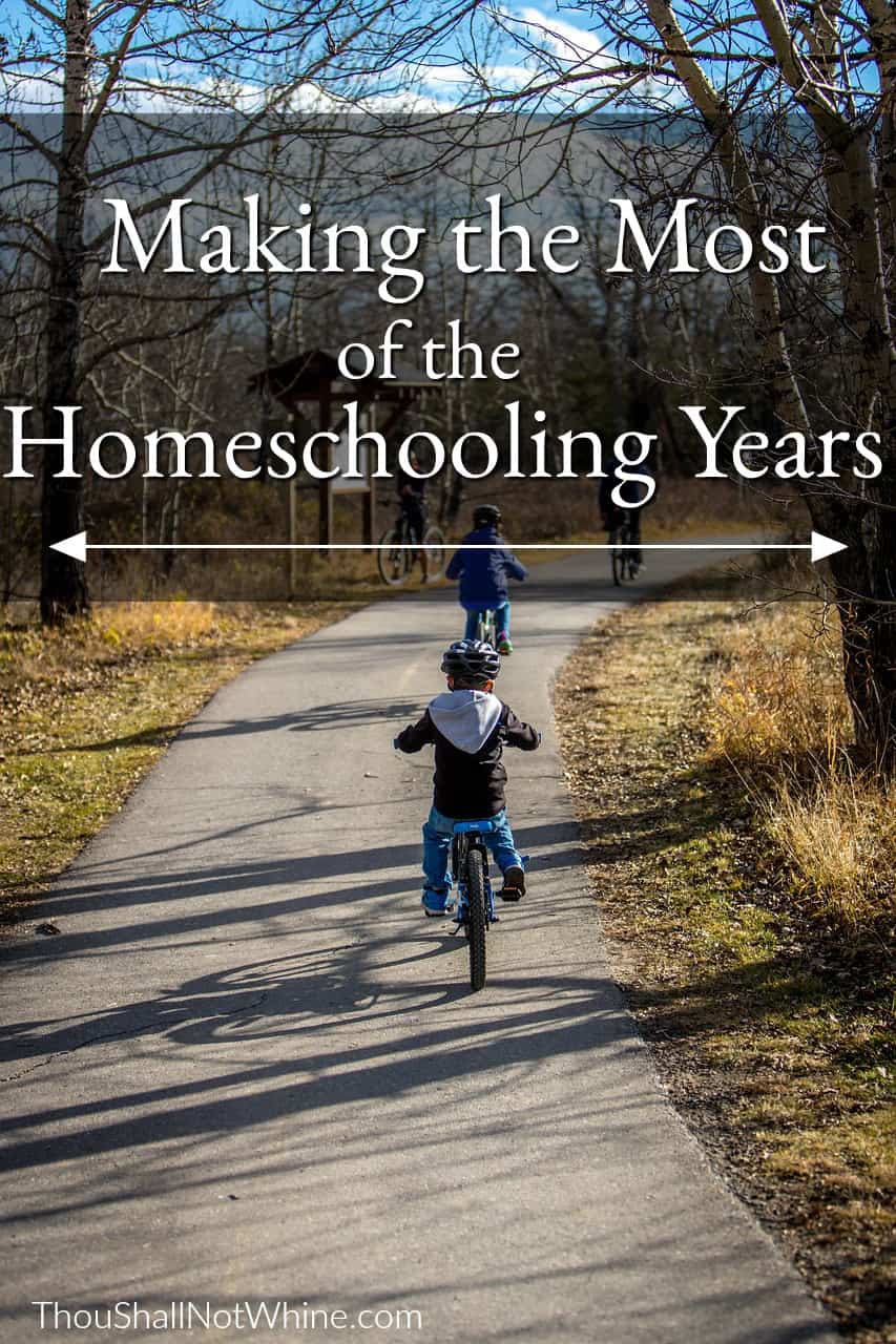 Making the Most of the Homeschooling Years ThouShallNotWhine.com