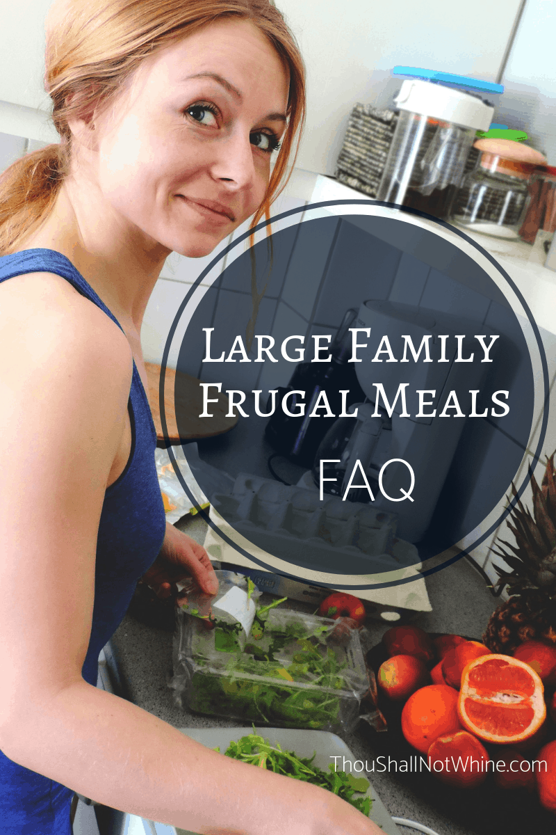 Large Family Frugal Meals FAQ ThouShallNotWhine.com