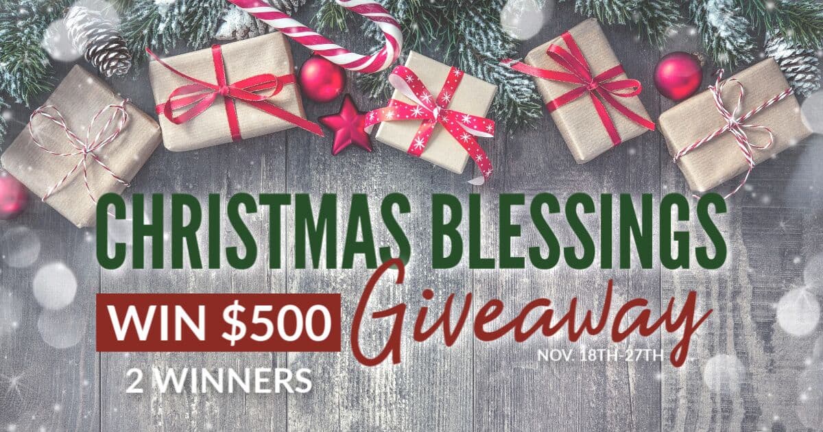 Win $500 PayPal cash! Christmas Blessing Giveaway Thoushallnotwhine.com