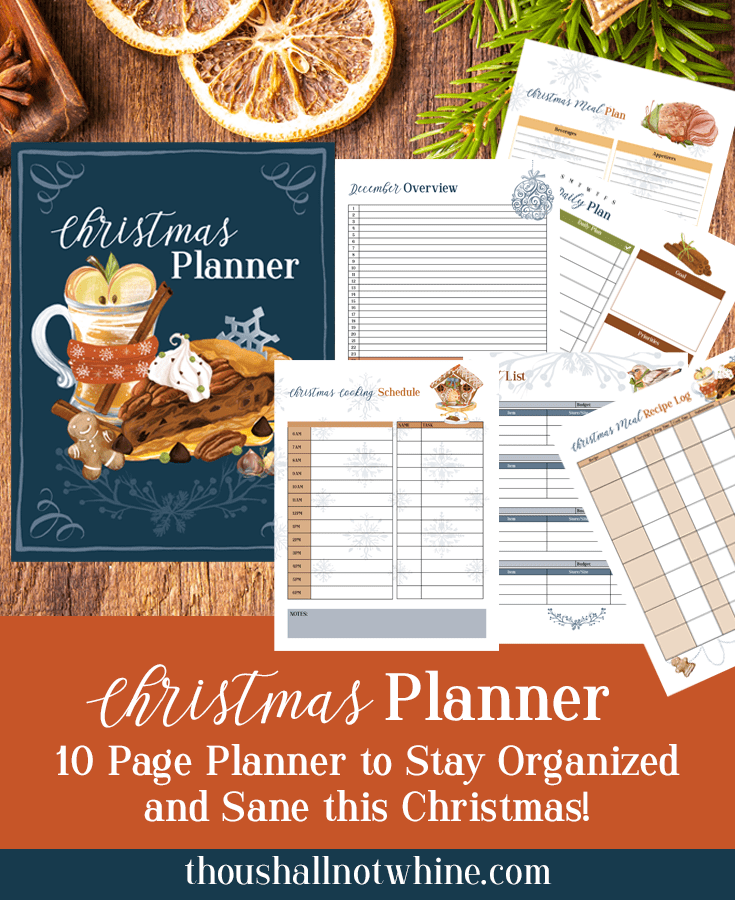 Christmas Planner ThouShallNotWhine.com